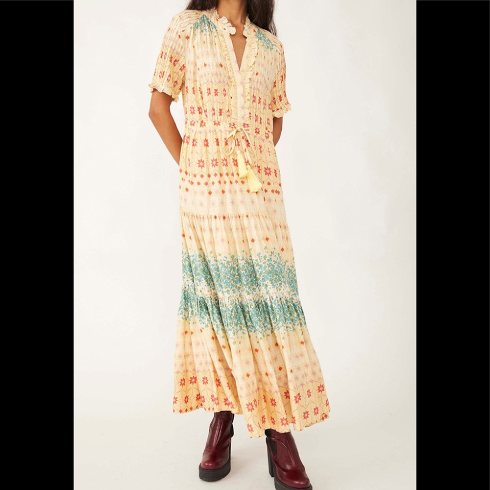 Free People: Rare Feeling Maxi - Cloud Combo